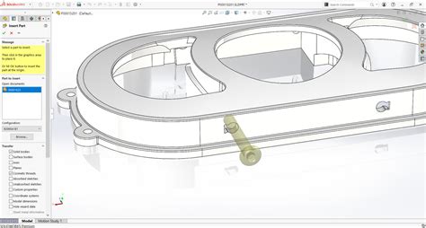 How To Insert A Part Into A Part With Solidworks