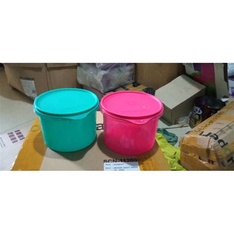 Jual Tupperware Texture Canister Uk Liter Ori Shopee Indonesia