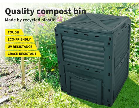 290l Compost Bin Food Waste Recycling Composter Kitchen Garden