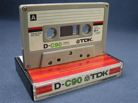 Tdk 90 Minute Cassette Tape Vintage Electronics Audio Cassette Compact Cassette