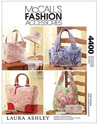 McCall S Patterns M4400 Handbags Tote Bags Hat And Accessories One