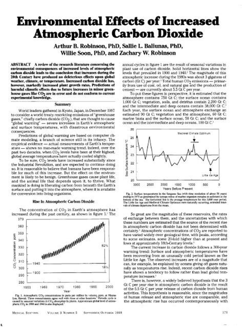 Environmental Effects of Increased Atmospheric Carbon Dioxide