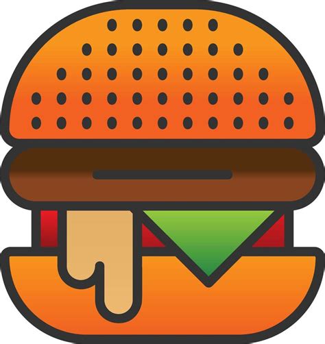 Burger Vector Icon Design 16955012 Vector Art At Vecteezy