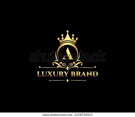 Luxury Letter Initial Royal Templateelegant Crown Stock Vector Royalty