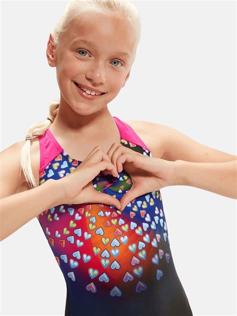 Speedo Girls Digital Placement Splashback Costumi Nuoto Nencini Sport