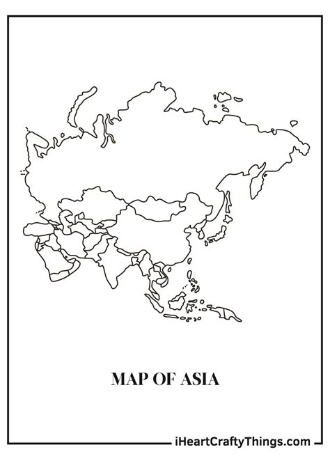 Free Asia Coloring Pages