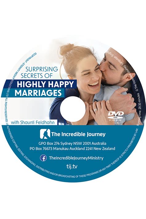 The Surprising Secrets Of Highly Happy Marriages Dvd In Sleeve The