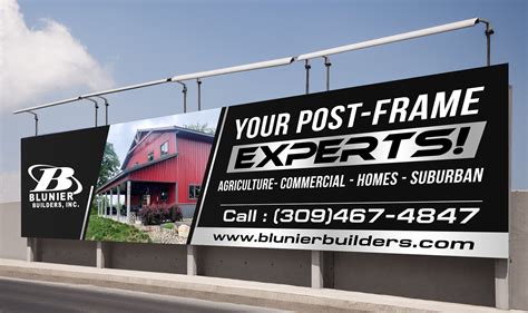 Modern Professional Construction Building Billboard Design For A