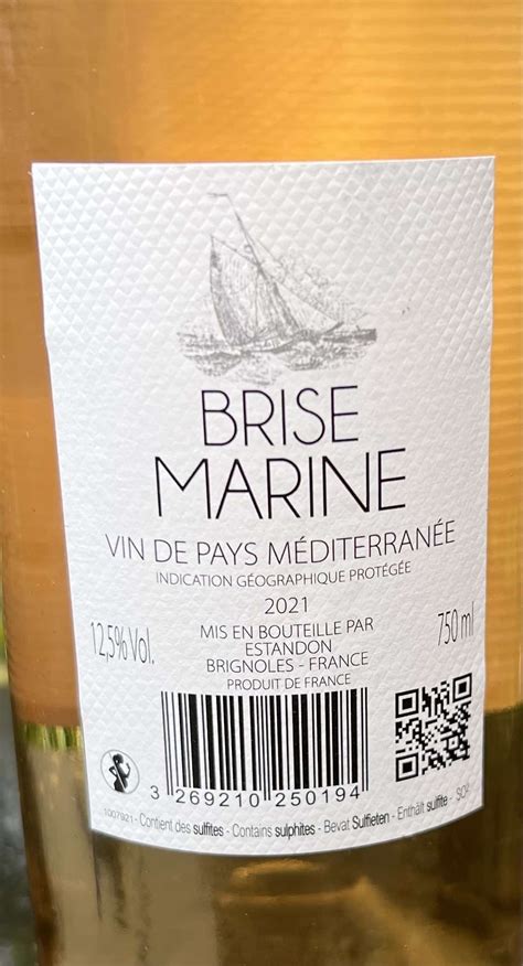 Estandon Brise Marine Ros Igp M Diterann E Aux Caves De France