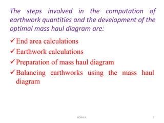 CHAPTER 5 Earth Work Quantity And Mass Haul Diagram Pdf