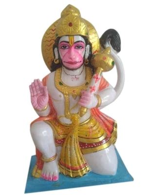 White Marble Hanuman Statue At Best Price In Rewari Jaipur Murti Bhandar