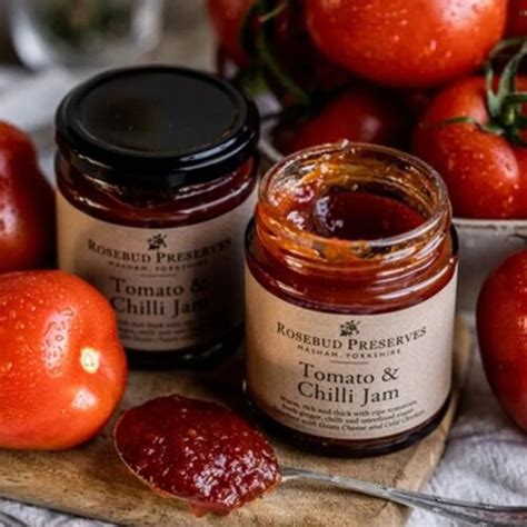 Rosebud Preserves Tomato And Chilli Jam Grid Iron Meat