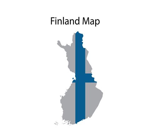 Finland Map Vector Illustration in National Flag Background 11661468 ...