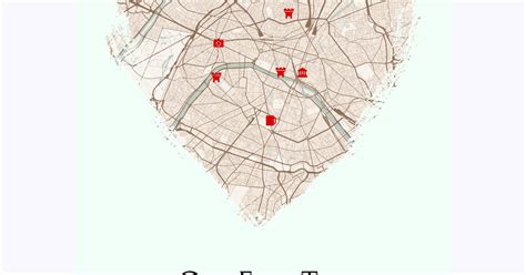 trip poster street map custom design