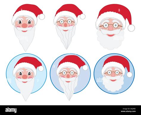 Cartoon Santa Face Hi Res Stock Photography And Images Alamy