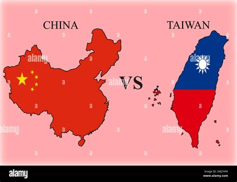 China Vs Taiwan War Stock Vector Images Alamy