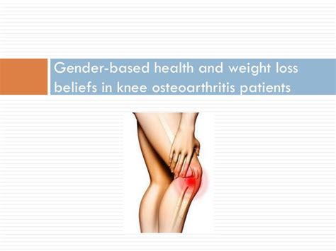 Ppt Gender Based Health And Weight Loss Beliefs In Knee