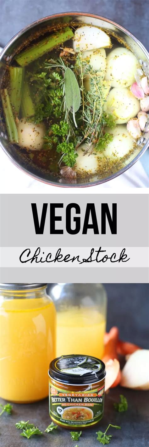 Homemade Vegetarian Chicken Stock Vegan Brown Sugar Food Blog