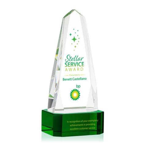 Geneva VividPrint Award On Base Green OPV1281 G