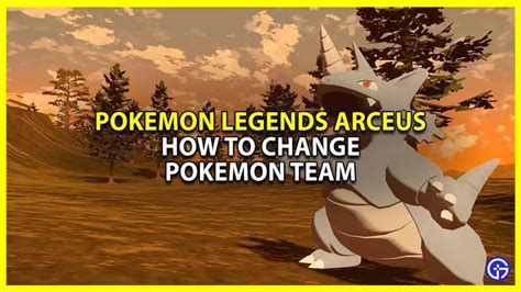 How To Change Pokemon Team In Pokemon Legends Arceus