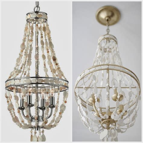 Miss Dixie: DIY Gold + White Beaded Chandelier