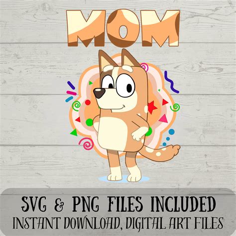 Chilli Mum Svg Mum Svg Bluey Svg Chilli Svg Digital Download Fun