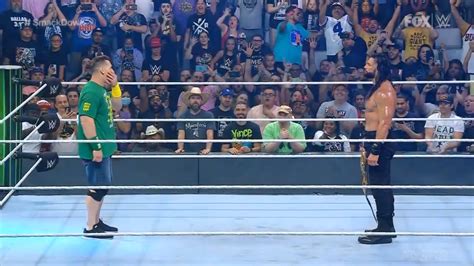 John Cena Confronts Roman Reigns With Peacemaker Theme R Wrasslin