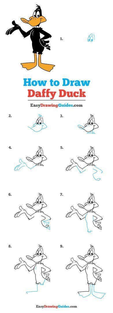 How To Draw Daffy Duck Step By Step