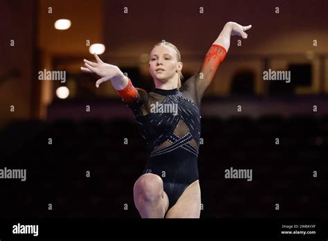 Oregon State S Jade Carey Competes On The Balance Beam During An NCAA