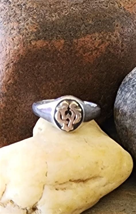 James Avery Retired Alpha And Omega Ring 14kt Gold An Gem