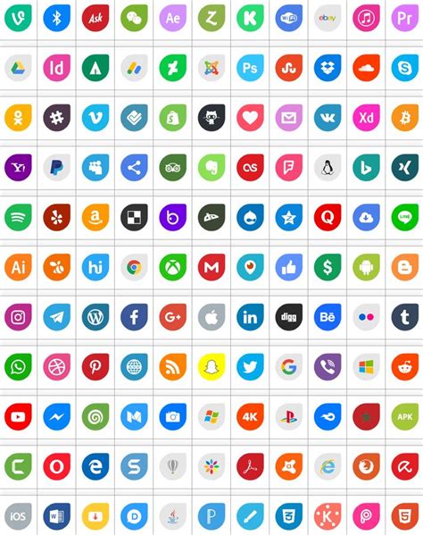 Download Font Icons Social Media 12 Font Ttf Otf 120 Icons Elharrak