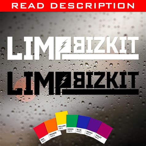 1x Stickers Limp Bizkit Band Logo Weather Proof Decal 8 Inches