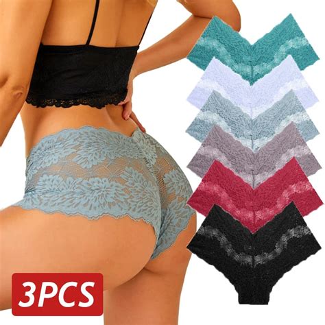 Bragas De Encaje Con Perspectiva Para Mujer Ropa Interior Sexy Floral