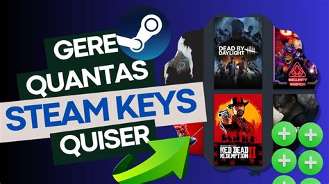 COMO GERAR KEYS STEAM INFINITAMENTE YouTube