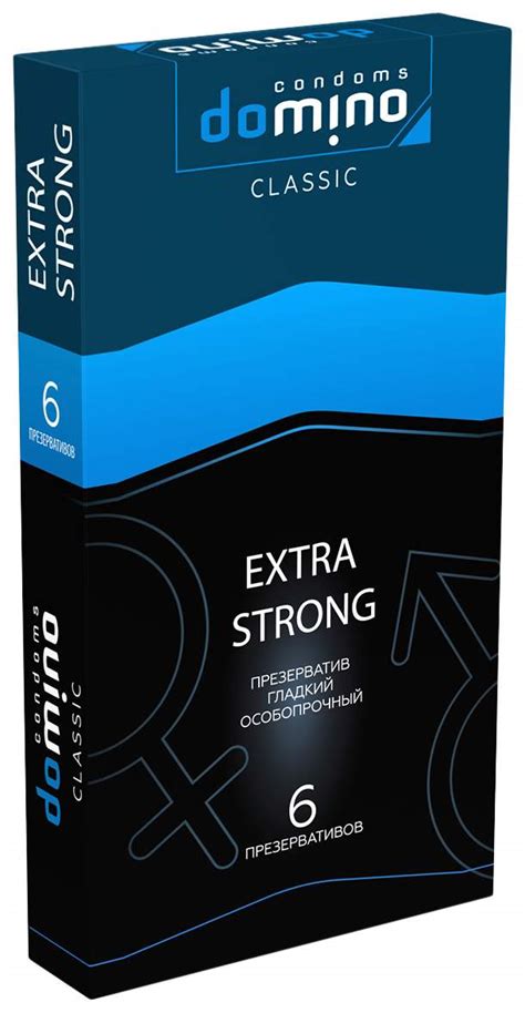 Суперпрочные презервативы Domino Classic Extra Strong 6 шт купить