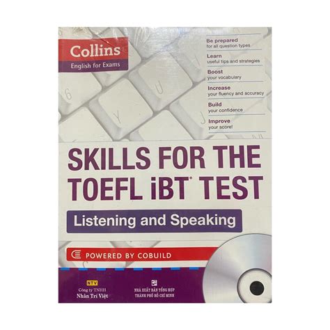 Sách Collins English for exams Skillls for the toefl ibt test