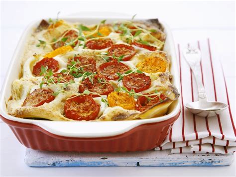 Vegetarische Lasagne Mit Tomaten Paprika Und Zucchini Rezept Eat Smarter