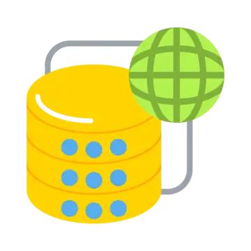 Server Flat Icon Vector Center Data Network Png And Vector With