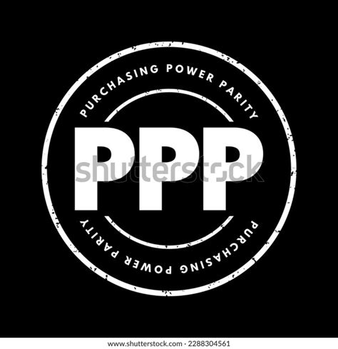 Ppp Purchasing Power Parity Measurement Prices Stock Vector Royalty