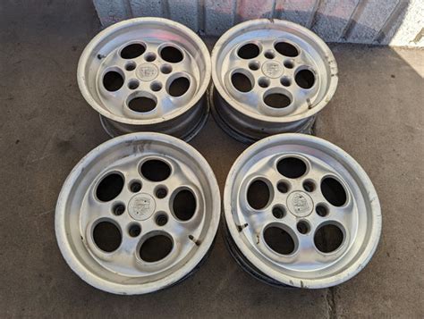 Porsche 944 Turbo Oem Phone Dial Wheel Set Of 4 16x7 16x8 233 O