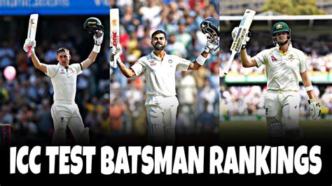 Latest Icc Test Batsman Rankings Youtube