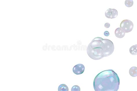 Soap Bubbles Isolated on a White Background Stock Image - Image of background, fantasy: 253135971