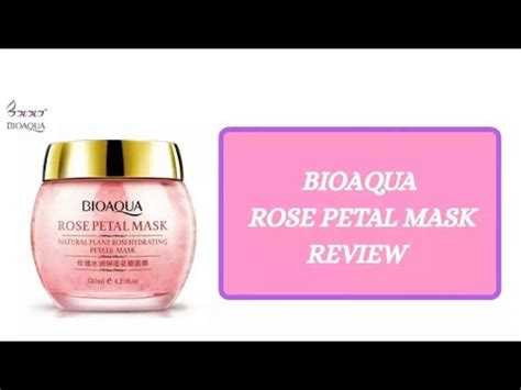 Bioaqua Rose Petal Mask Review Beauty Secret By Samira Youtube