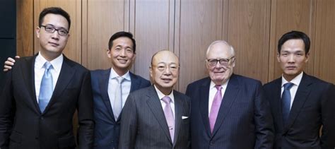 Hanwha Group Chief And His Sons Meet Heritage Foundation Founder The