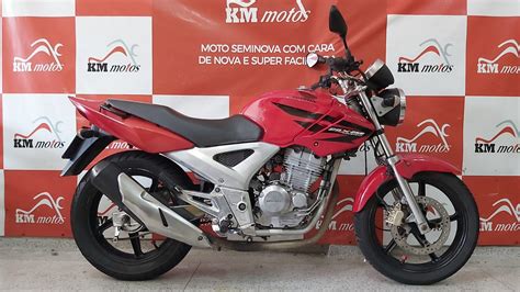 Honda CBX 250 Twister 2008 Vermelha KM Motos Sua Loja De Motos