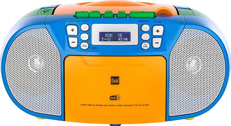 Dual Dab P 210 Boombox Radio Cassette Player Dab Fm Cd Tape Aux Multi Coloured