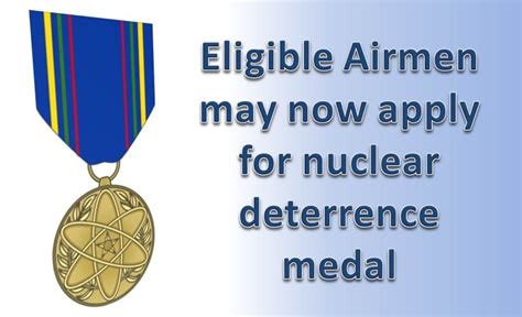 Eligible Airmen May Now Apply For Nuclear Deterrence Medal Grand Forks Air Force Base News