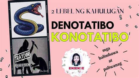 Denotatibo At Konotatibo Ii Melcs Nabibigyang Kahulugan Ang Malalim