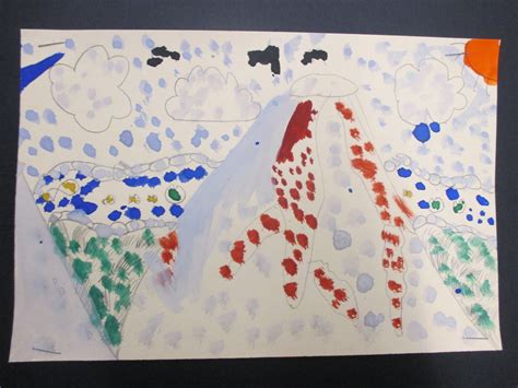 Pointillism Landscapes - Grade One and Two Learning is Fun!