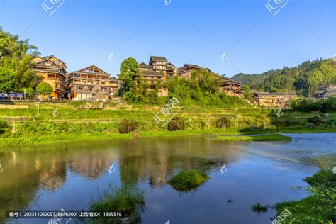 广西三江程阳景区村寨 山水景区 旅游景点 摄影素材 汇图网